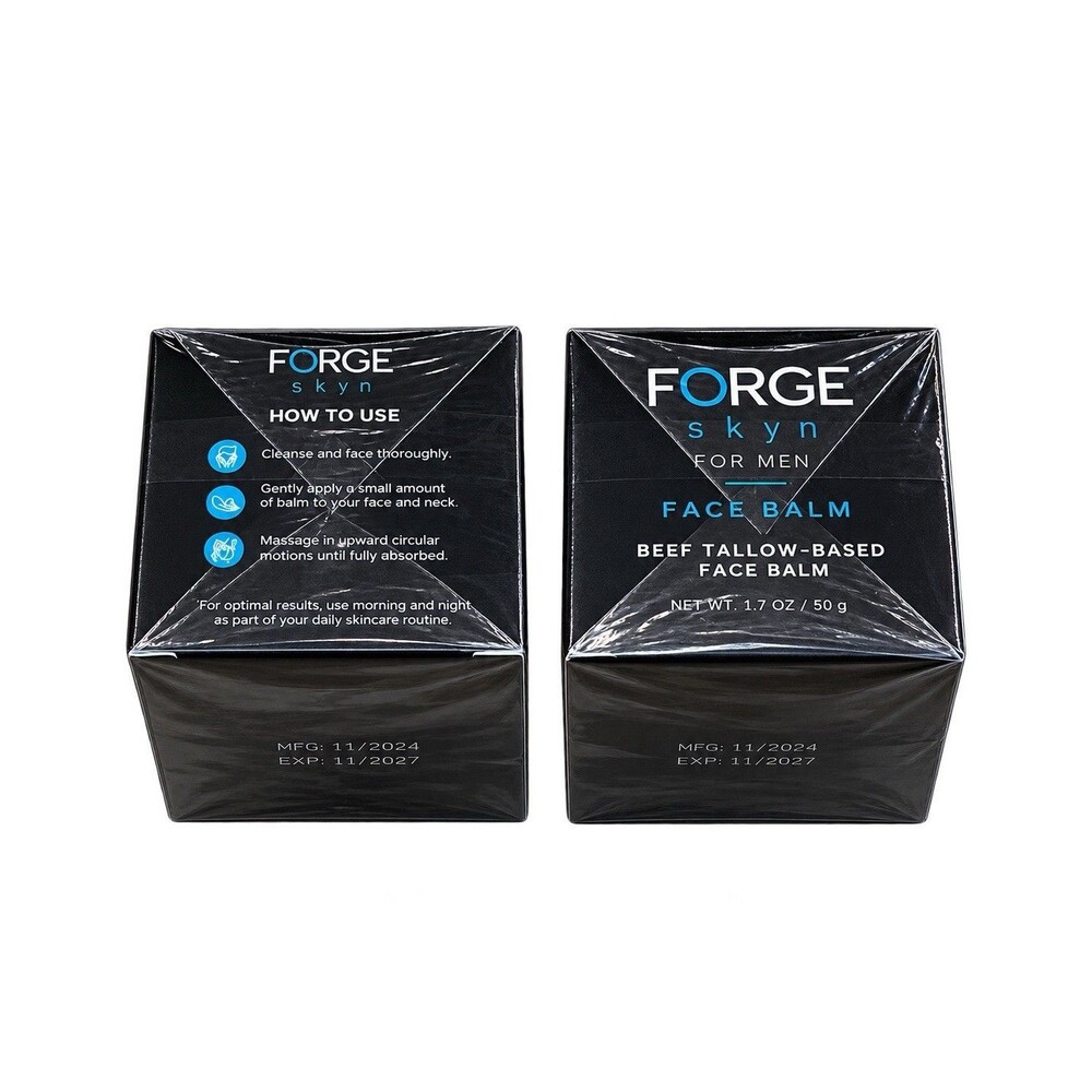 Forge Skin Men's Face Cream Beef Tallow Face Balm 50g. Set Of 2. Sealed